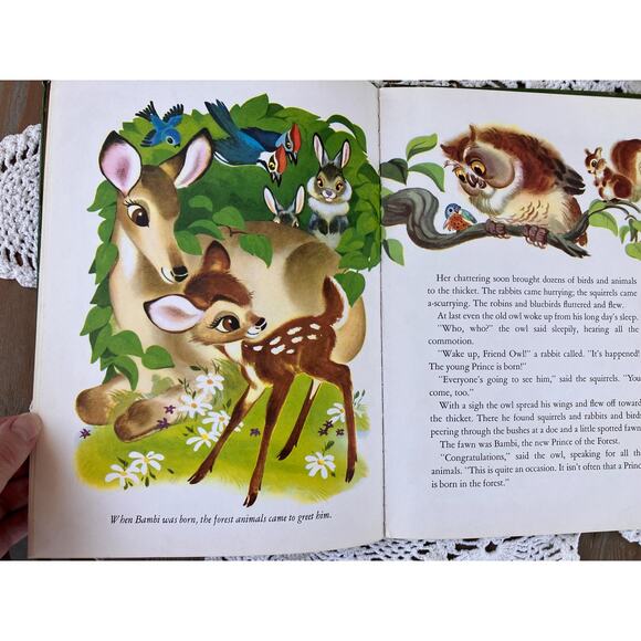 1949 Walt Disney’s Bambi, A Big Golden Book, Vintage Children’s Book - Picture 4 of 6
